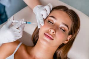 Young woman gets beauty